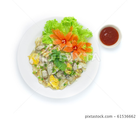 Oyster Fried with Egg Hot Dish Chinese Food Asian 61536662