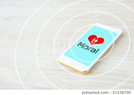 Moral image of smartphone 61536700