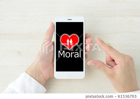 Moral image of smartphone 61536703