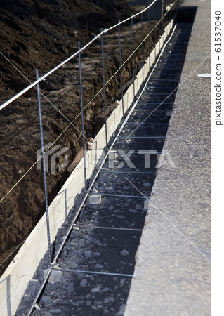 Fence foundation work Fence foundation work 61537040