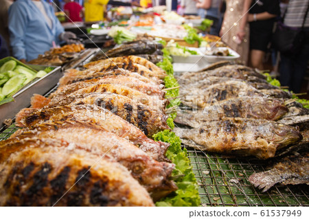 street foods of Thailand, foods style Grilled street foods of Thailand, foods style Grilled 61537949