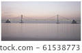 Sunrise and dawn of Busan Gwangan Bridge 61538773