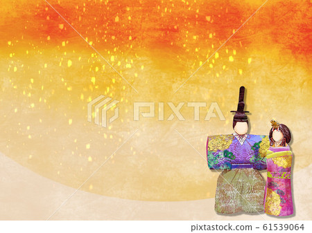 Hina festival doll background illustration 61539064