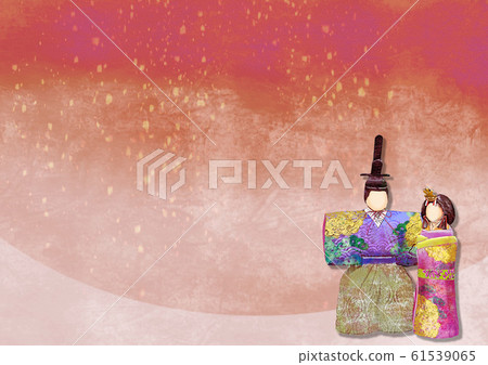 Hina festival doll spring background illustration 61539065