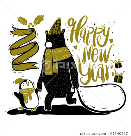 Bear and Penguin is cute. Bear and Penguin is cute. 61540837