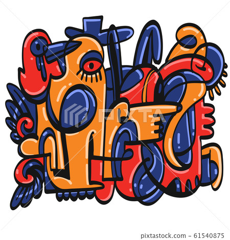 Collection of hand drawn doodle. Collection of hand drawn doodle. 61540875