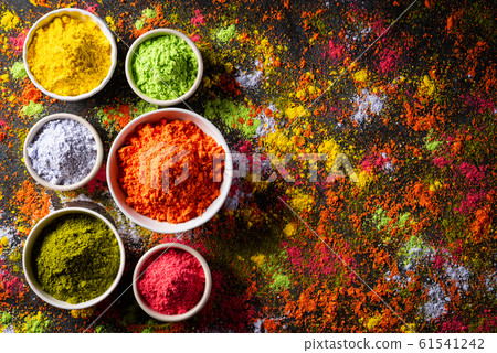 Holi festival celebration. Traditional Indian Holi Holi festival celebration. Traditional Indian Holi 61541242