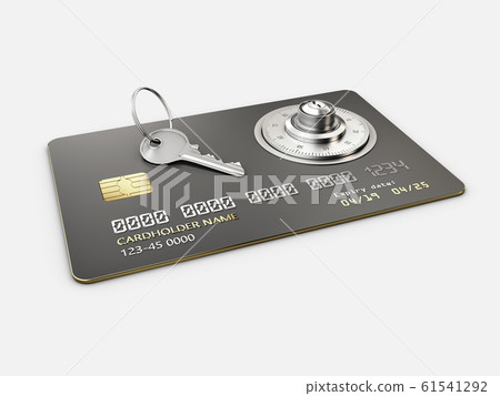 3d Rendering of Credit Card Protection,...-插圖素材 [61541292] - PIXTA圖庫