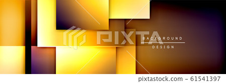 Square shapes composition geometric abstract background. 3D shadow effects and fluid gradients. Modern overlapping forms Square shapes composition geometric abstract background. 3D shadow effects and fluid gradients. Modern overlapping forms 61541397