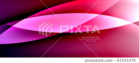 Wave liquid style lines with shadows and light on gradient background. Trendy simple fluid color gradient abstract background with dynamic straight shadow line effect Wave liquid style lines with shadows and light on gradient background. Trendy simple fluid color gradient abstract background with dynamic straight shadow line effect 61541478