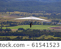 Hang glider taking off from Tamborine mountain, Queensland, Australia.  61541523