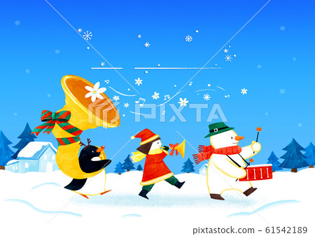 Merry Christmas greeting card template illustration 006 Merry Christmas greeting card template illustration 006 61542189
