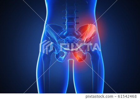 3d rendering of a human body with highlighted in pain 022 3d rendering of a human body with highlighted in pain 022 61542468