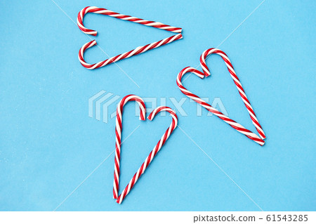 candy cane decorations in shape of hearts candy cane decorations in shape of hearts 61543285