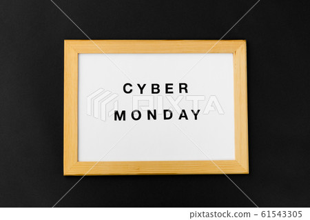 magnetic board with cyber monday words 61543305