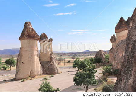 Fairy Chimney or Multihead stone mushrooms, 61543825