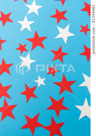 star shaped confetti decoration on blue background star shaped confetti decoration on blue background 61544465