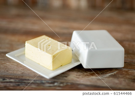 close up of butter on wooden table close up of butter on wooden table 61544466
