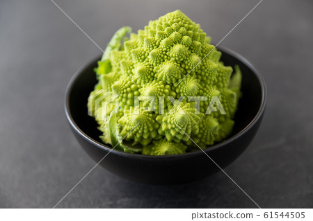 close up of romanesco broccoli in bowl close up of romanesco broccoli in bowl 61544505