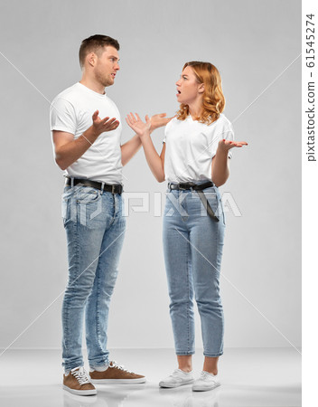 unhappy couple having argument unhappy couple having argument 61545274