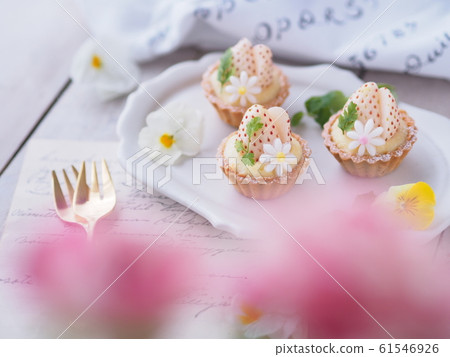 Spring Sweets White Strawberry Petite Tart Cake Spring Sweets White Strawberry Petite Tart Cake 61546926