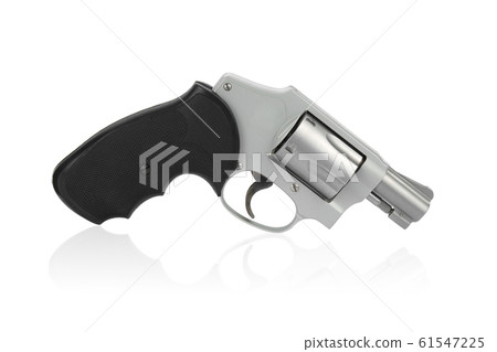 .38 airweight pocket revolver isolated on white .38 airweight pocket revolver isolated on white 61547225