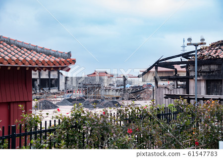 Shuri Castle after the fire 61547783