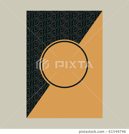 Elegant cover page with pattern Background for 61549746