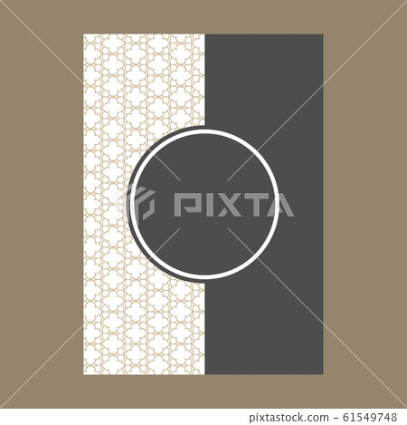 Minimal luxury Cover design with pattern element 61549748