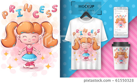 Cute girl poster and merchandising 61550328
