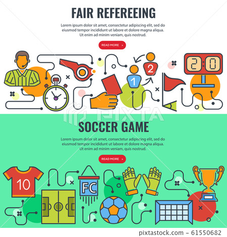 Fair Refereeing and Soccer Game Banners Fair Refereeing and Soccer Game Banners 61550682