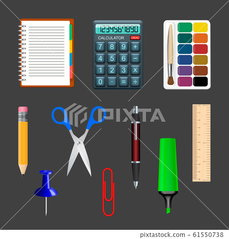 set of stationery. Vector illustration. 61550738