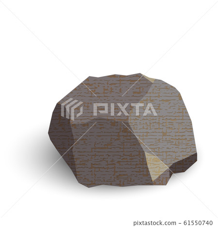 stone isometric isolated on white background. 61550740