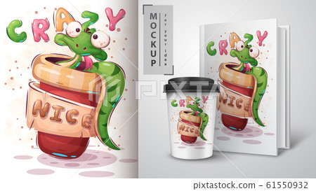 Crazy snake poster and merchandising. 61550932