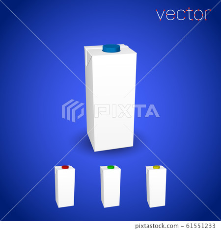 Milk pack set. Vector illustration. Milk pack set. Vector illustration. 61551233