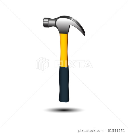 Hammer isolated on white background. Hammer isolated on white background. 61551251