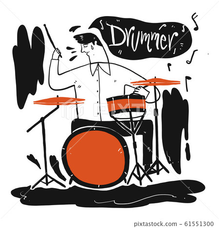 A man playing music. 61551300