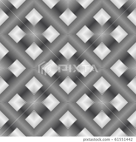 Monochrome seamless geometrical drawing. 61551442