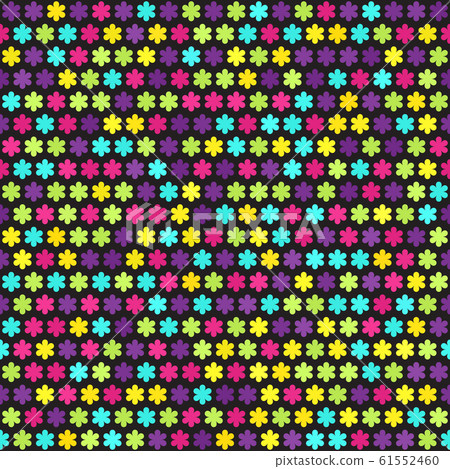 Flower pattern. Seamless vector background 61552460