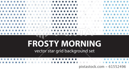 Star pattern set Frosty Morning. Vector seamless Star pattern set Frosty Morning. Vector seamless 61552496