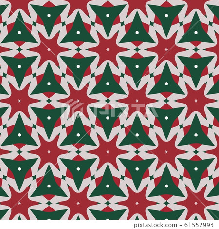 Vintage christmas pattern in retro 80s style. 61552993