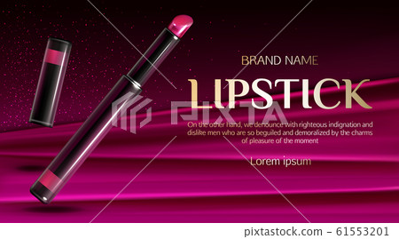 Lipstick cosmetics make up product template banner Lipstick cosmetics make up product template banner 61553201