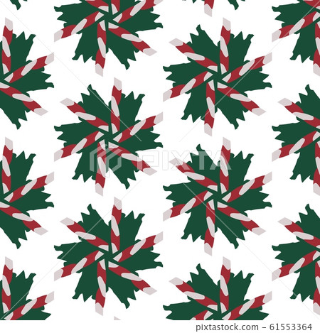 Vintage christmas pattern in retro 80s style. 61553364