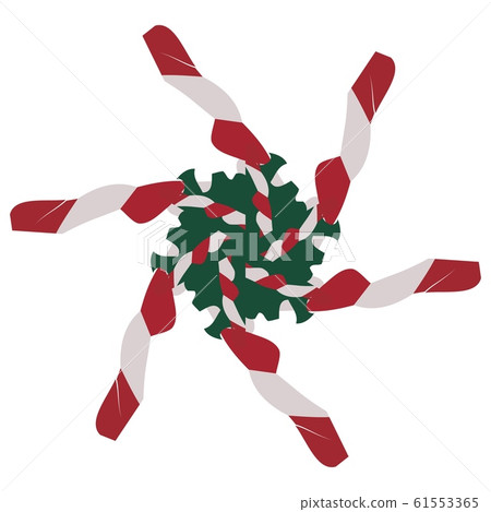 Vintage christmas pattern in retro 80s style. 61553365