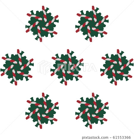 Vintage christmas pattern in retro 80s style. 61553366