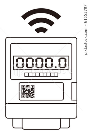 智能電錶圖標圖矢量 61553797