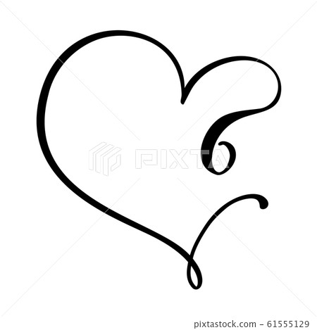 Vector Vintage floral monogram number six 6. Calligraphy element logo Valentine flourish frame. Hand drawn heart sign for page decoration and design illustration. Love wedding card or invitation Vector Vintage floral monogram number six 6. Calligraphy element logo Valentine flourish frame. Hand drawn heart sign for page decoration and design illustration. Love wedding card or invitation 61555129