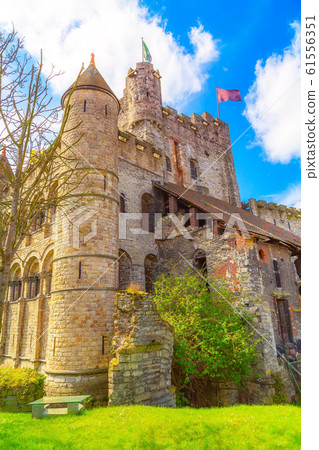 Gravensteen castle in Ghent, Belgium 61556351