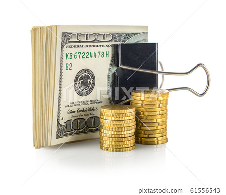 Dollars and coins 61556543