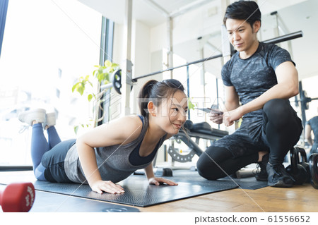 Personal gym image_push-up 61556652